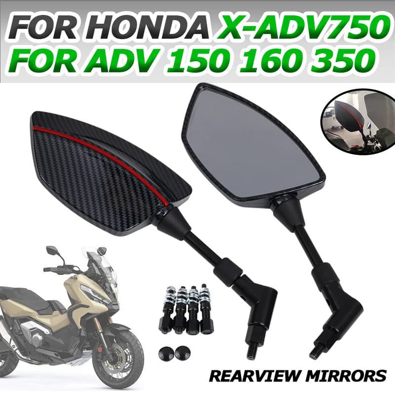 For Honda X-ADV750 XADV X-ADV 750 XADV750 ADV150 ADV 150 160 ADV350 Motorcycle Side Rear View Mirrors Rearview Handlebar