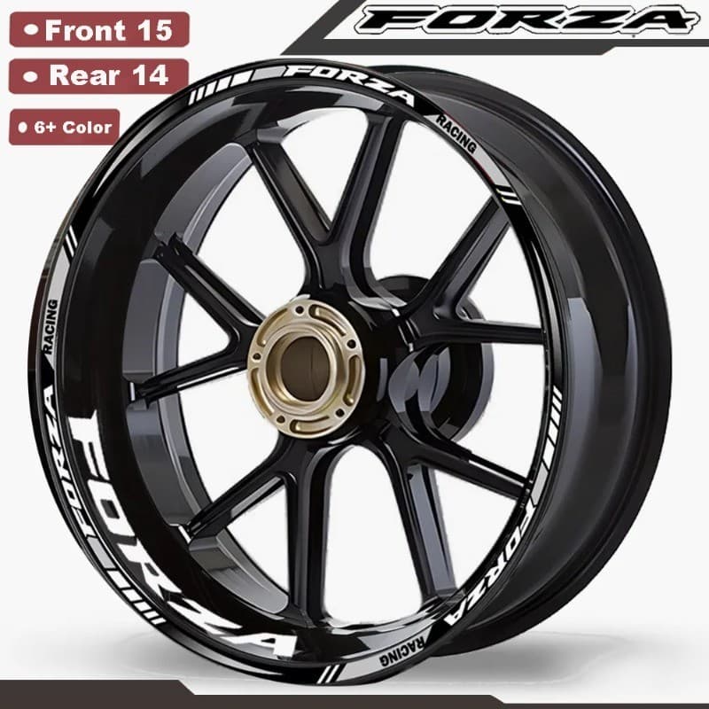 สําหรับ Honda Forza125 Forza250 Forza300 Forza350 สติกเกอร์ล้อขอบ Decals อุปกรณ์เสริมรถจักรยานยนต์ Forza 125 250 300 350 NSS350 2023