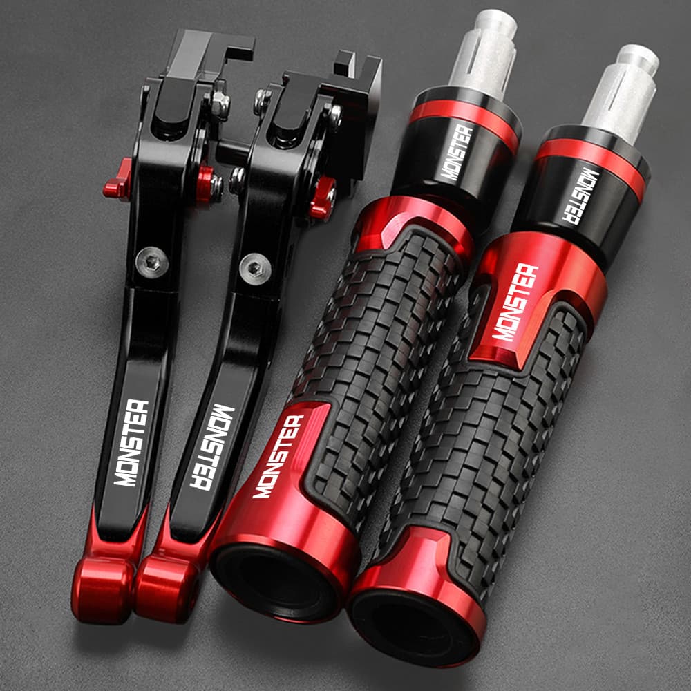 Gรถจักรยานยนต์คลัตช์เบรก Levers Handlebar Grips สำหรับ DUCATI Monster 400 620 695 696 796 MONSTER 400 600 650 750 900 S2