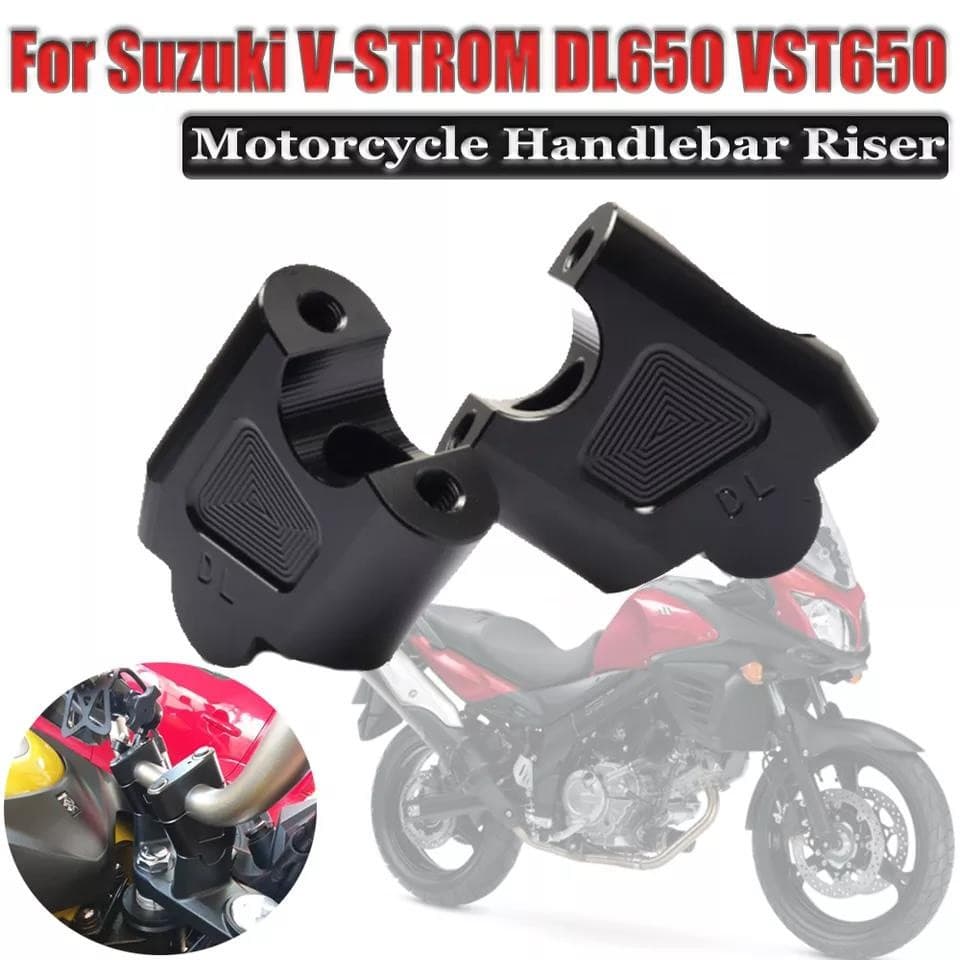 WA For SUZUKI DL650 V-STROM 650 VSTROM DL 650 V STROM Motorcycle CNC Handlebar Riser up Clamp Mount Taper Handlebar Rise