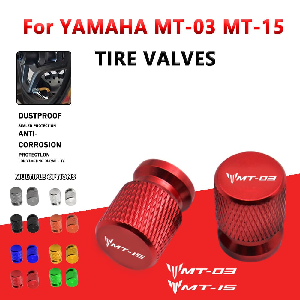 รถจักรยานยนต์ยางฝาครอบวาล์วยางStem Cover Airกันฝุ่นกันน้ําAntiการกัดกร่อนสําหรับYAMAHA MT03 MT15 MT 03 15 MT-03 MT-15