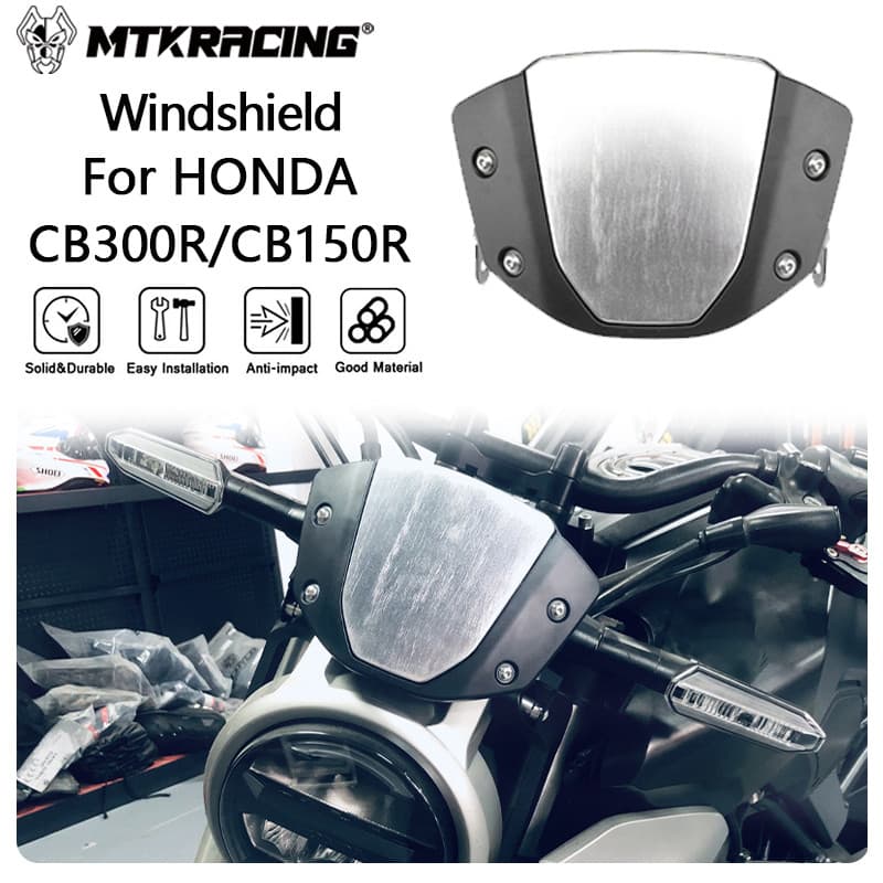 กระจกสําหรับ HONDA CB300R CB150R 2019-2024 cb300r กระจกรถจักรยานยนต์ Deflector Extention Kit กระจก Fairing