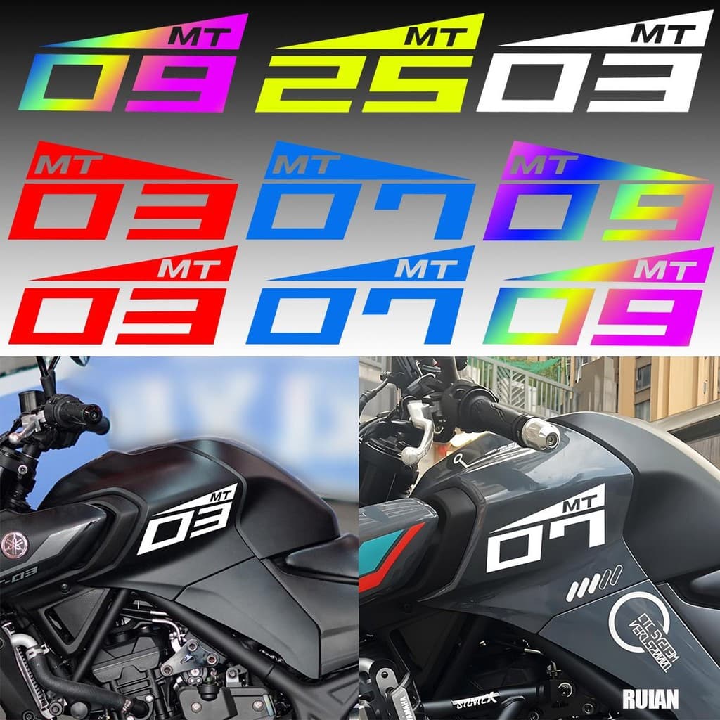 สติ๊กเกอร์สะท้อนแสงรถจักรยานยนต์สําหรับ YAMAHA MT-03 MT-07 MT-09 MT-25 อุปกรณ์ปรับแต่งรถจักรยานยนต์ Decals