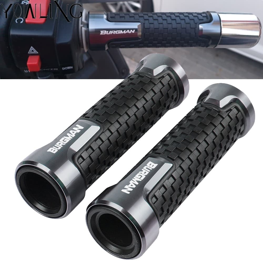 Yสำหรับ SUZUKI BURGMAN 650 400 125 200 AN650 AN400 AN125 AN200 Burgman 650 ABS รถจักรยานยนต์ Handlebar มือจับแบบยึดบาร์ 