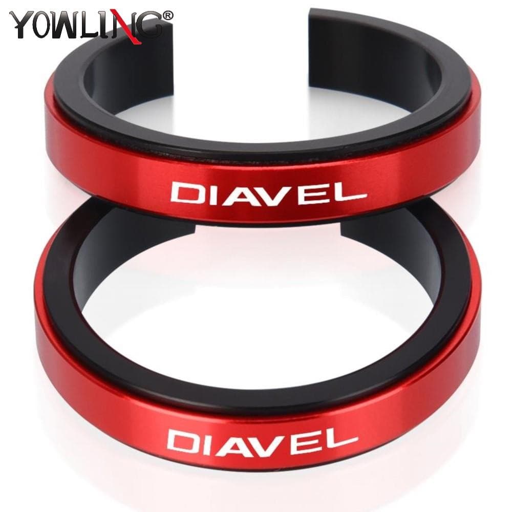 Y40-48มม. สำหรับ Ducati diavel 1200 1260S xdiavel S diavel 1260คาร์บอนตัวหน่วงการสั่นสะเทือนยางปรับเสริมอุปกรณ์เสริมห่วง