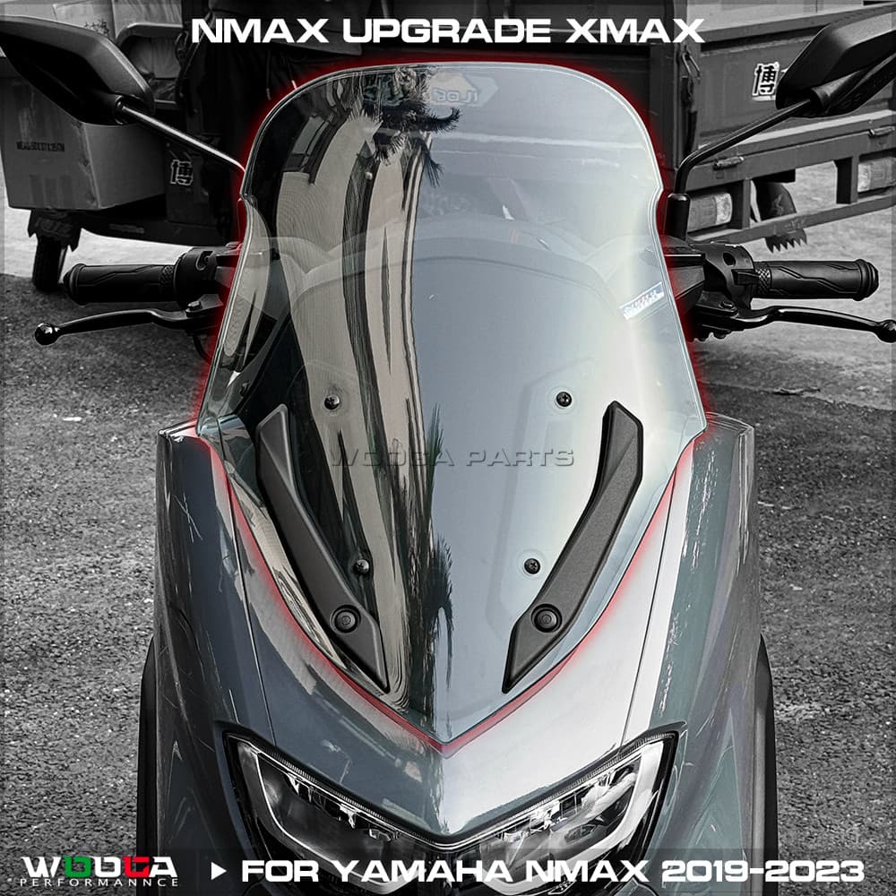 Wooga กระจกสูงสําหรับ Yamaha Nmax155 Nmax125 2020-2023 Nmax V2 รุ่น 2 กระจก Wind Deflector Touring กระจก N-max