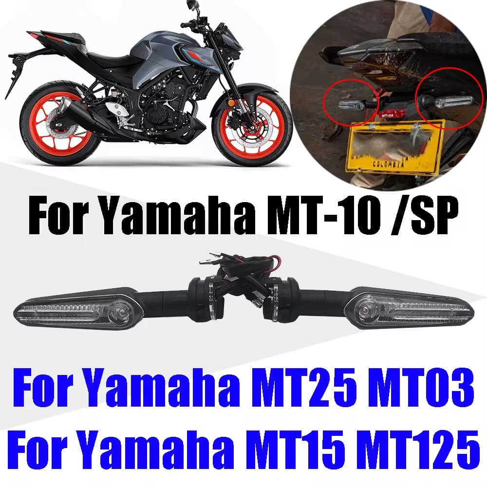 ไฟเลี้ยวรถจักรยานยนต์ตัวบ่งชี้ทิศทาง Flasher โคมไฟสําหรับ YAMAHA MT-25 MT25 MT-03 MT03 MT-15 MT-125 MT-10 อุปกรณ์เสริม