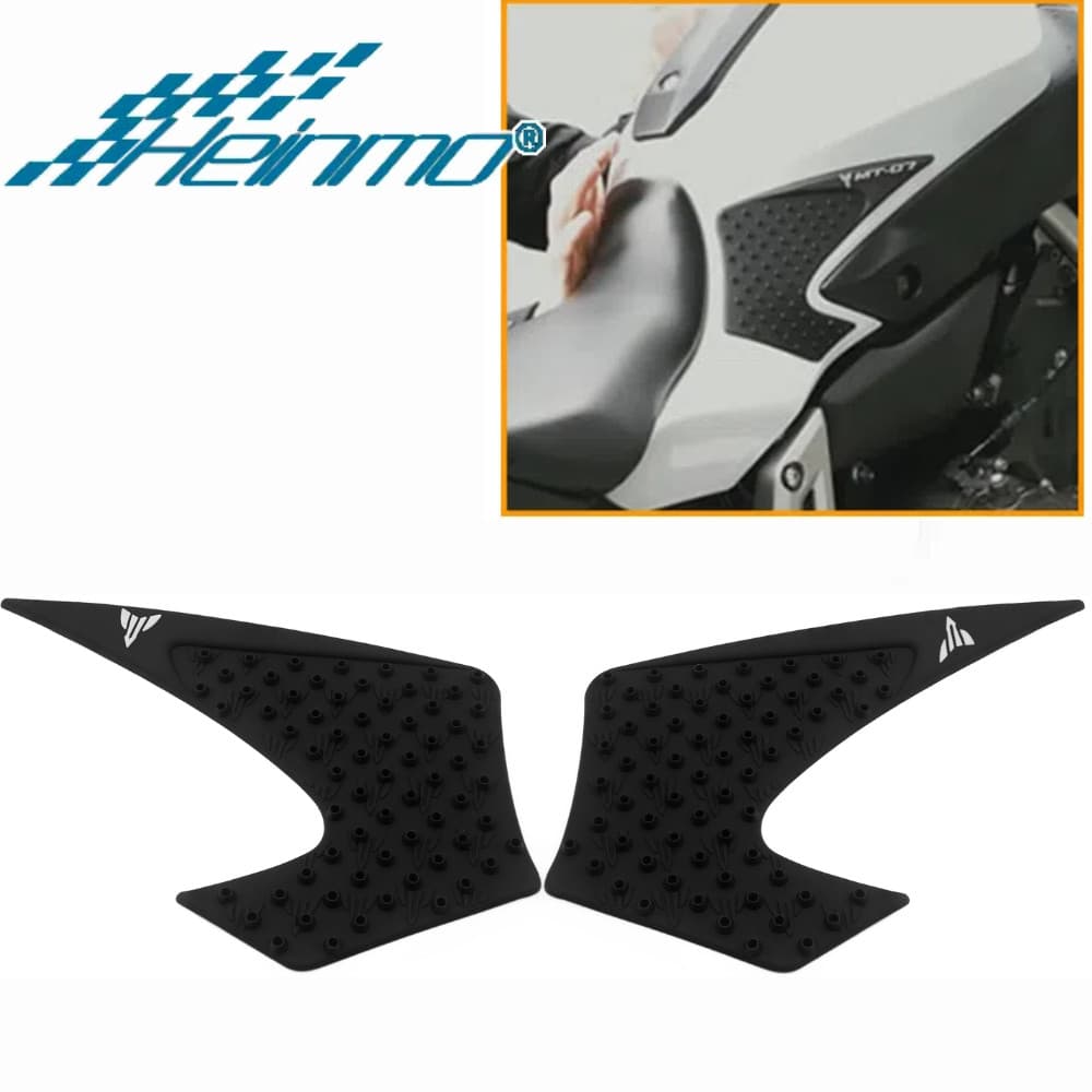สําหรับ YAMAHA MT07 FZ07 2013-2017 MT FZ 07 MT-07 FZ-07 น้ํามันถังน้ํามันเชื้อเพลิง Anti-slip Rubble สติกเกอร์แผ่น