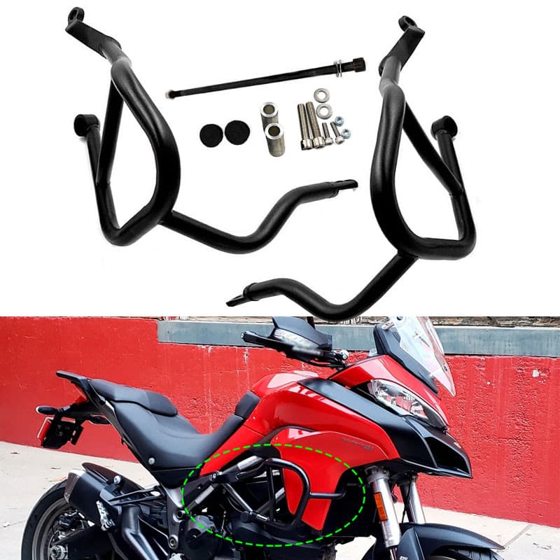 Gใหม่ Fit สําหรับ Ducati Multistrada 950 1200 1260 MTS950 2017-2020 เครื่องยนต์รถจักรยานยนต์ GUARD กันชน CRASH Bar Body 
