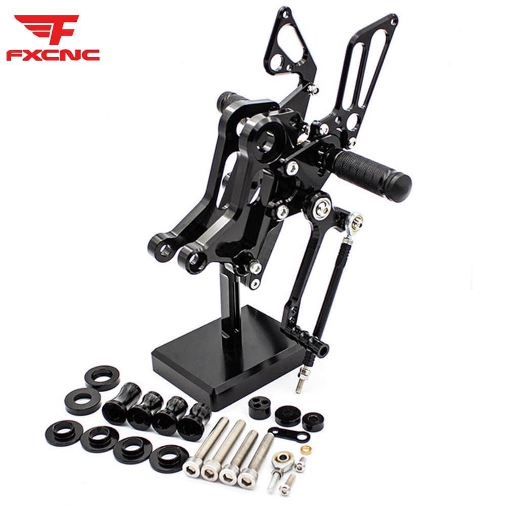 สําหรับ Ducati Monster 696 2008-2014 อลูมิเนียมรถจักรยานยนต์พักเท้า Rearset Footpeg Rearset สําหรับ Monster 796 2010-2014 เหยียบด้านหลังชุด