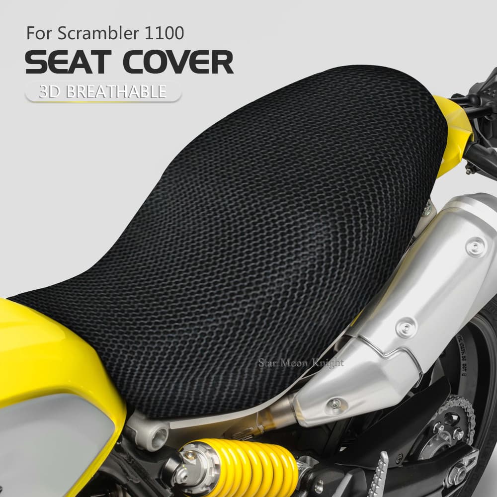 3D Breathable เบาะรองนั่งสําหรับ Ducati Scrambler 1100 Scrambler1100 Sport Pro พิเศษรถจักรยานยนต์รังผึ้งฝาครอบที่นั่ง