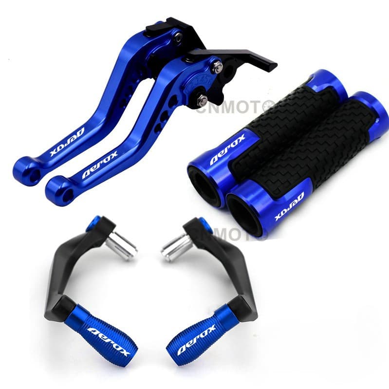 สําหรับ YAMAHA Aerox 155 Aerox V1 V2 V3 2017-2025 ดัดแปลงคุณภาพสูง CNC อลูมิเนียม 6-stage ปรับคลัทช์เบรคคันโยกพร้อมแฮนด์ + คันโยกปกป้องชุด Aerox155