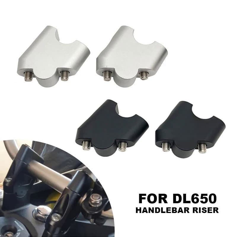 Mo For Suzuki V-Strom DL650 Handlebar Riser Kit DL 650 V Strom 650 2012-2019 Motorcycle CNC Handlebar Riser up Clamp Mou