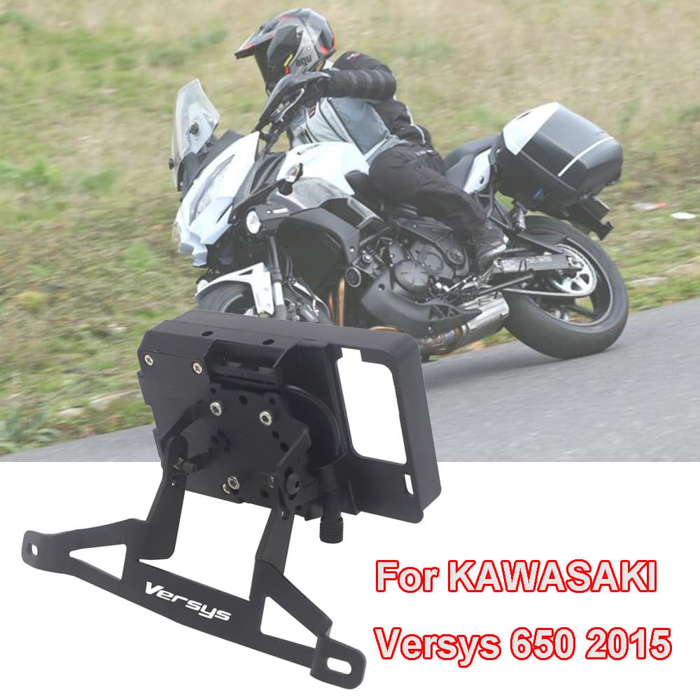 YGPS Navigation Bracket Supporter ผู้ถือรถจักรยานยนต์อุปกรณ์เสริมสำหรับ Kawasaki Versys 650 Versys 1000 Versys650 2015 2