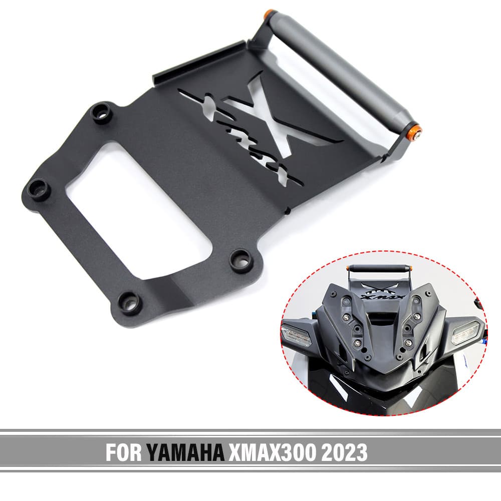 สําหรับ YAMAHA XMAX300 X-MAX 300 2023 รถจักรยานยนต์ GPS Navigation Bracket XMAX 300 ไร้สายชาร์จด้านหน้าผู้ถือโทรศัพท์ X-MAX300