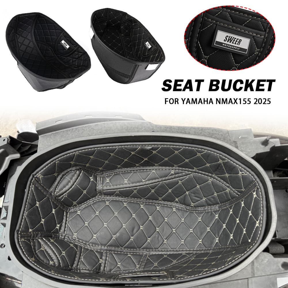 รถจักรยานยนต์ที่นั่งด้านหลังถัง Pad เบาะภายในกล่องเก็บ Liner Guard สําหรับ Yamaha N-MAX 155 N-MAX155 NMAX155 NMAX155 2025 V3