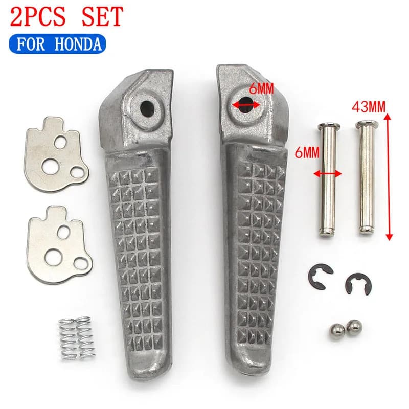 สําหรับ Honda CBR500 CBR500R MSX125 Grom 125 CB500F CBR650F CRF1000 CRF1000D Africa Twin Motorcyle DCT หมุดเท้าด้านหลังชุดพักเท้า