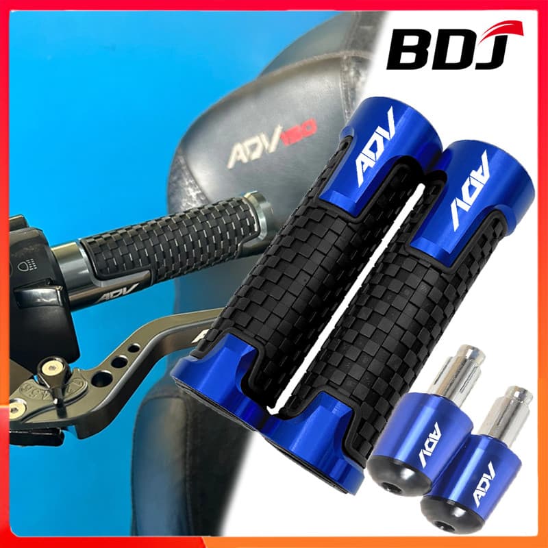 BDJ สําหรับ HONDA SYM HUSKY ADV 150 300 160 Husky150 ADV160 ADV150 Handle Grips Handle Bar Grip End Plug CNC รถจักรยานยนต์อุปกรณ์เสริม 22 มม.ชุด