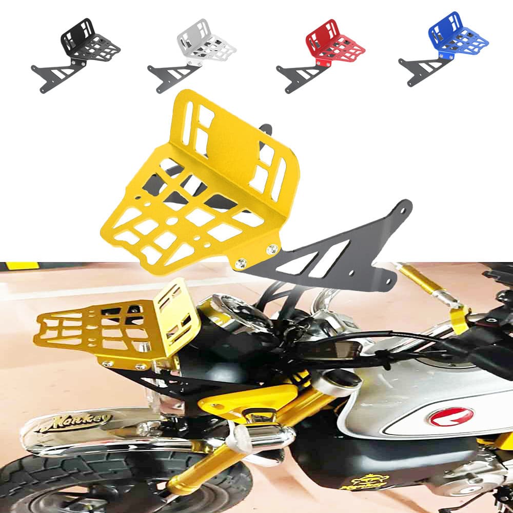 Monkey 125 ไฟหน้าด้านบนกระเป๋าเดินทาง Cargo Carry Holder สําหรับ honda monkey125 DAX125 ST125 2018-2024 Dax 125 ด้านหน้า Rack Bracket