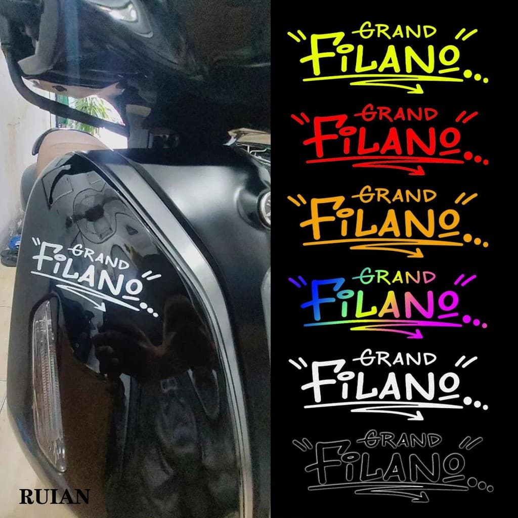 Grand FILANO สติ๊กเกอร์ปลายหน้าสําหรับ YAMAHA GRAND FILANO Motorcycle Front End Modification Decals