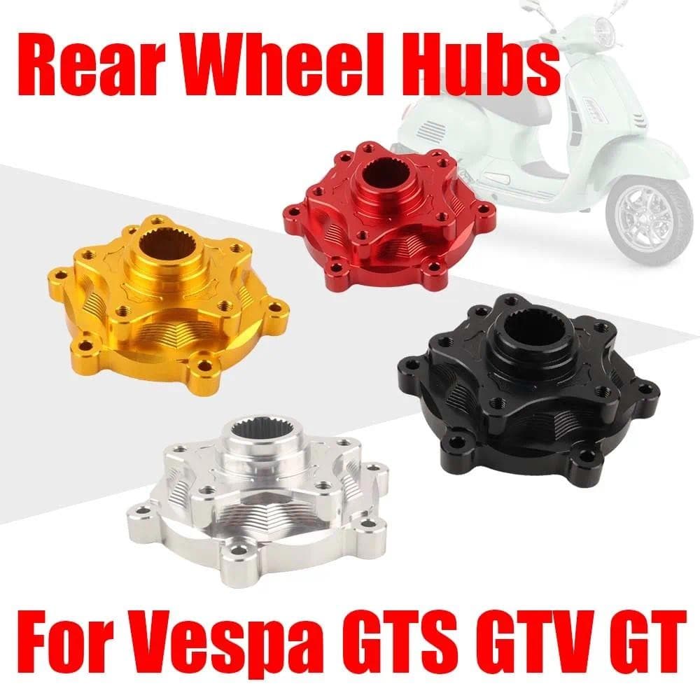 สำหรับ Vespa GTS 300 250 125 GTV GT GTS 300 GTS 250 GTS 125 อุปกรณ์เสริมมอเตอร์ไซค์ ดุมล้อหลังแบบหลอม ฐานล้อ