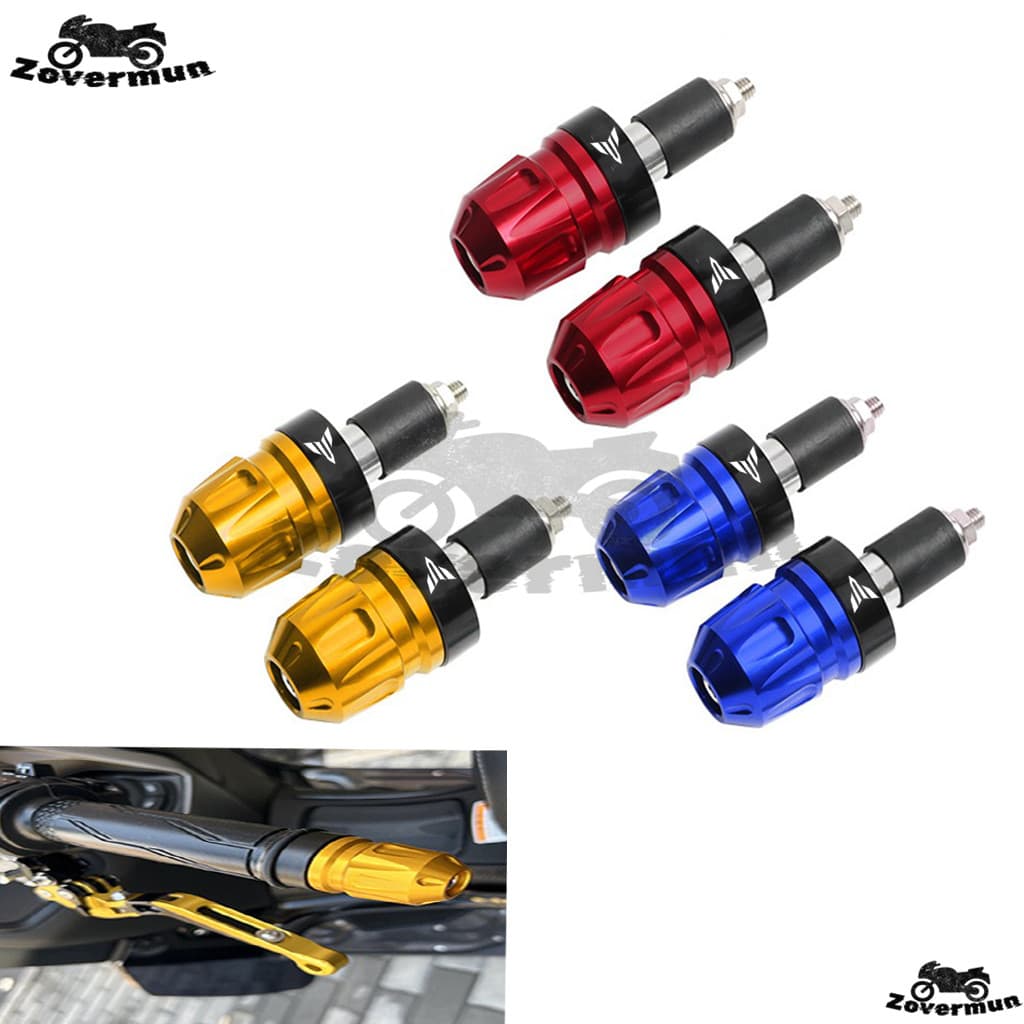 สำหรับ Yamaha MT-03 MT-15 MT-07 MT-09 มอเตอร์ไซค์ ปลายแฮนด์ CNC สากล น้ำหนัก ปลอกแฮนด์ ป้องกันการสั่นสะเทือน ปลั๊กปลายแฮนด์