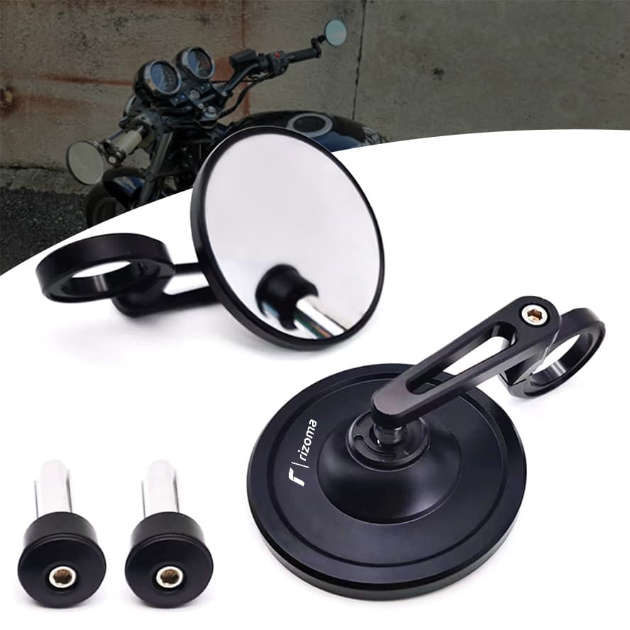 CNC กระจกมองหลังรถจักรยานยนต์บาร์ปลายกระจกมองข้างสําหรับ Ducati Scrambler Monster Streetfighter สําหรับ Kawasaki อุปกรณ์เสริม