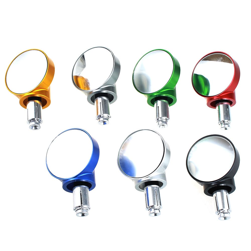 สําหรับ Royal Enfield Bullet/Meteor/Classic 350 500 Interceptor 650 CNC รถจักรยานยนต์ Bar End Mirrors Retro Handlebar Tip Rearview