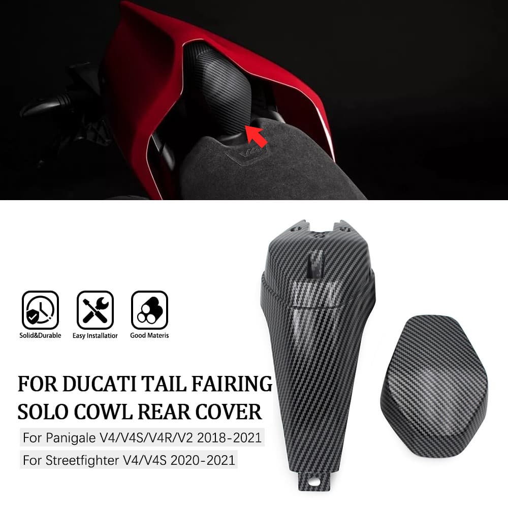 รถจักรยานยนต์หาง Fairing Cowl Partกลับที่นั่งด้านหลังสําหรับDucati Panigale V4 R/S 2018-2022 Superleggera V4 2021 Streetfighter V4 2020 2021 Panigale V2
