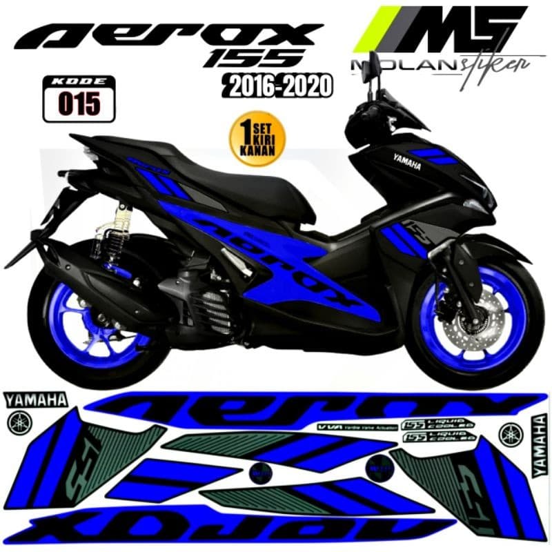 สติ๊กเกอร์รูปลอก Striping Variations Aerox เก่า Aerox 155 เก่า 2016-2019 Aerox 155 Yamaha 155 Vva Abs 155 ประเทศไทย Yamaha Nvx 155 Old Thailand เก่า