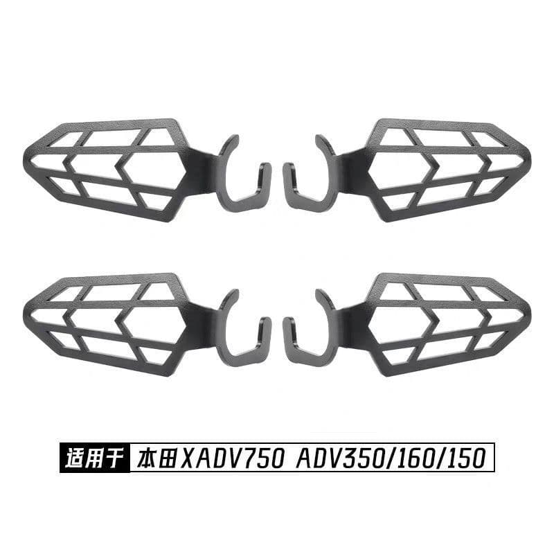 Honda ADV350 & ADV160/150 ด้านหน้าและด้านหลังไฟเลี้ยวฝาครอบ ADV350 การติดตั้งแบบไม่ทําลายคาร์บอนไฟเบอร์ไฟเลี้ยวป้องกันการชนกันชิ้นส่วนป้องกันการตก