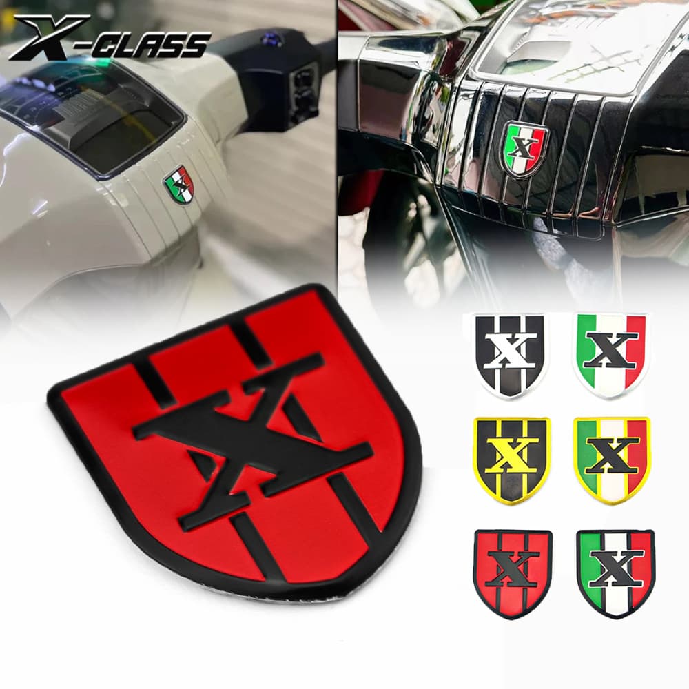 สําหรับ Lambretta X300 X200 X250 สกู๊ตเตอร์สัญลักษณ์โลโก้ป้ายแผ่นนูนสติกเกอร์อุปกรณ์เสริม
