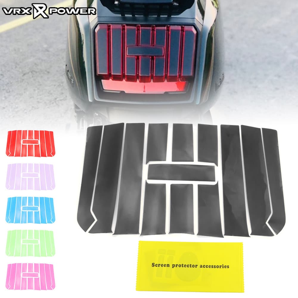 สําหรับ Lambretta X300 X200 X250 ไฟท้ายฟิล์มป้องกัน PVC ด้านหลังโคมไฟ Anti-Scratch ฟิล์ม
