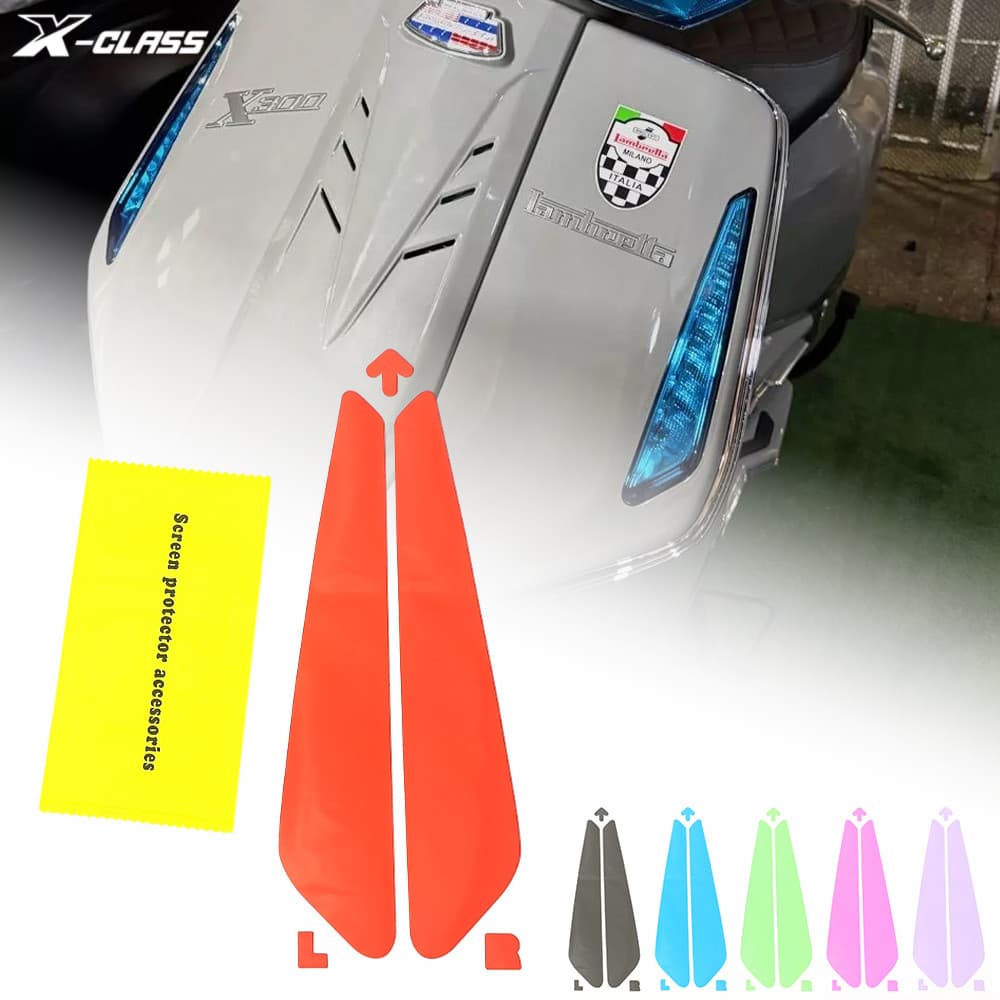 สําหรับ Lambretta X300 X250 X200 ไฟเลี้ยวรถจักรยานยนต์ป้องกันหน้าจอ Anti Scratch