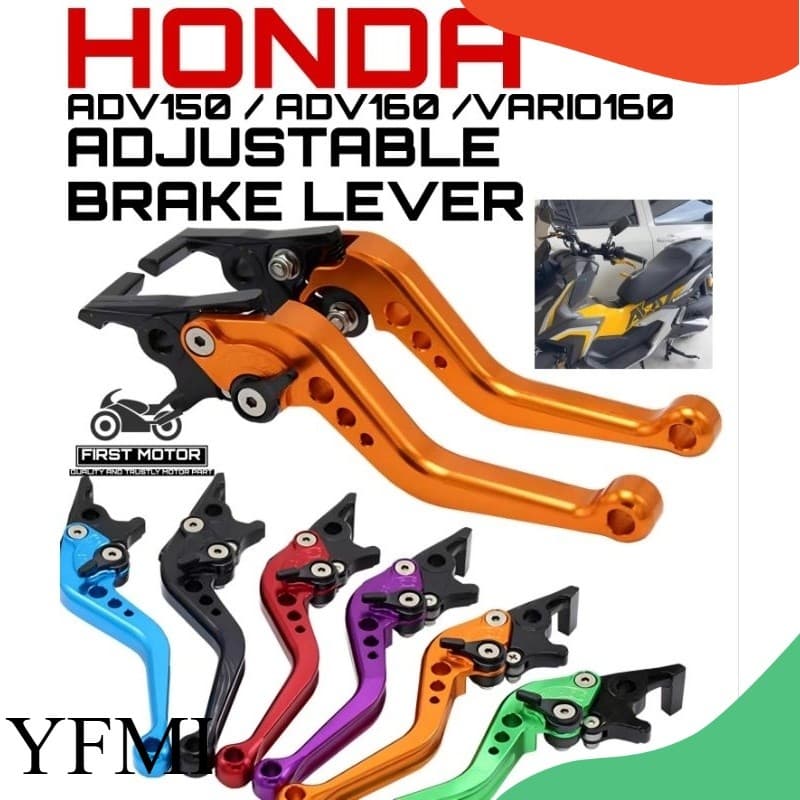 คันโยกเบรกแฮนด์แบบปรับได้ HONDA ADV 160/ADV 150/VARIO 160/ADV160/ADV150/VARIO160 ALUMINIUM CNC