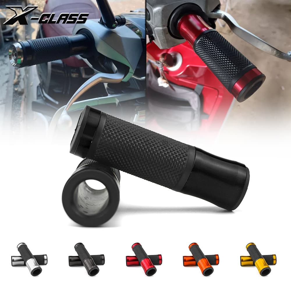 สําหรับ Lambretta X300 V200 V125 G350 สกู๊ตเตอร์ CNC ยางเจล Hand Grips Handle Bar