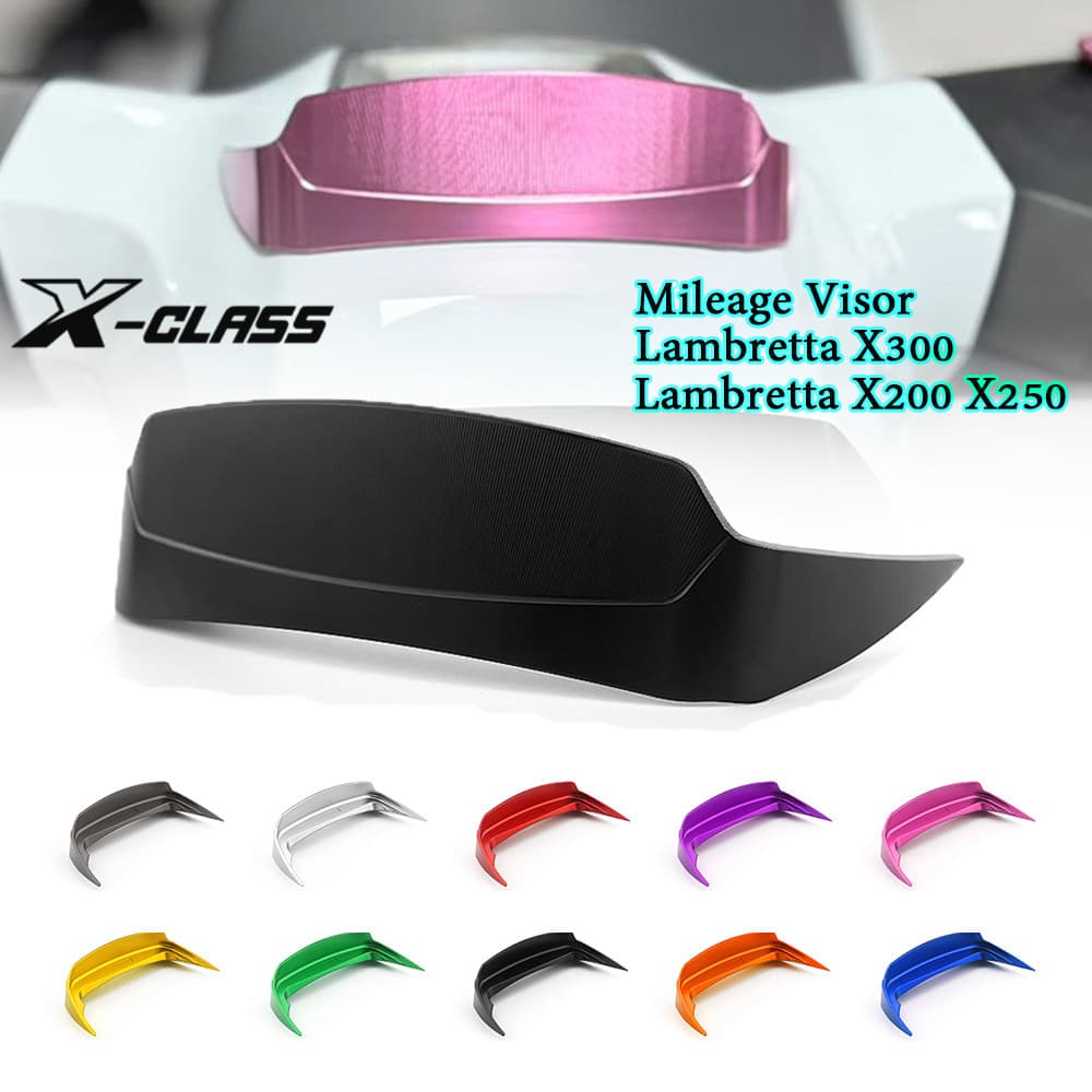 สําหรับ Lambretta X300 X200 X250 สกู๊ตเตอร์ CNC เครื่องมือฝาครอบด้านบน Speedometer Visor