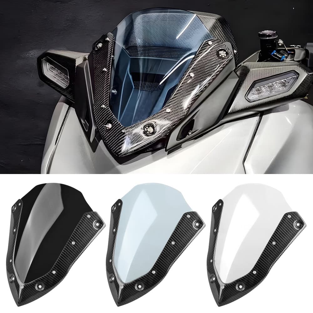 OT Windscreen Windshield Wind Deflector Motorcycle Accessories New For YAMAHA XMAX X-MAX 300 XMAX300 X-Max300 2023 2024