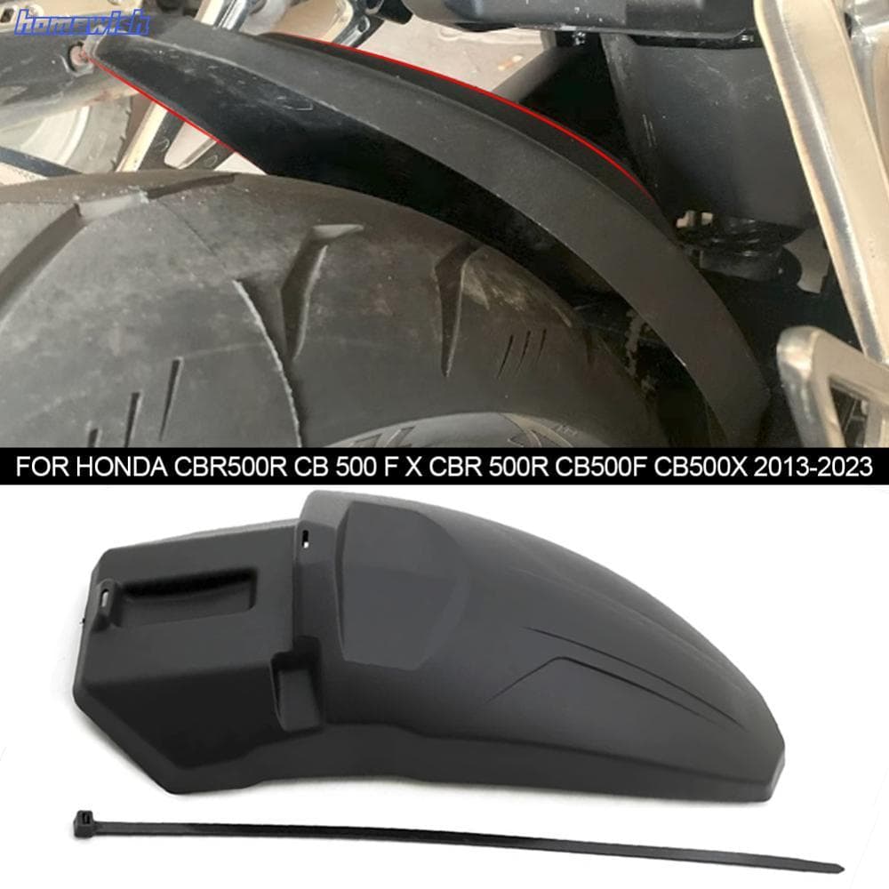 Homewish รถจักรยานยนต์ด้านหลัง Fender Mudguard ไปข้างหน้า Extension Splash Guard อุปกรณ์เสริมสําหรับ Honda Honda CBR500R 13-20 CB500X 13-20 CB500F 13-20