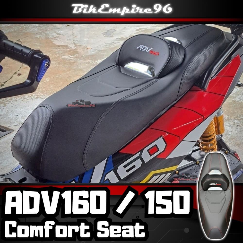 Honda ADV160 ADV150 Comfort Seat Luxury Lembut Seat Carbon ADV 150 ADV 160