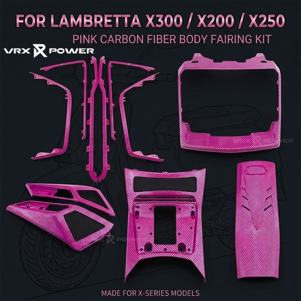 สําหรับ Lambretta X300 X250 X200 Fairing Body Kit ฝาครอบแผงฮอร์นฝาครอบซับ Strip Trim สวิทช์ฝาครอบ 