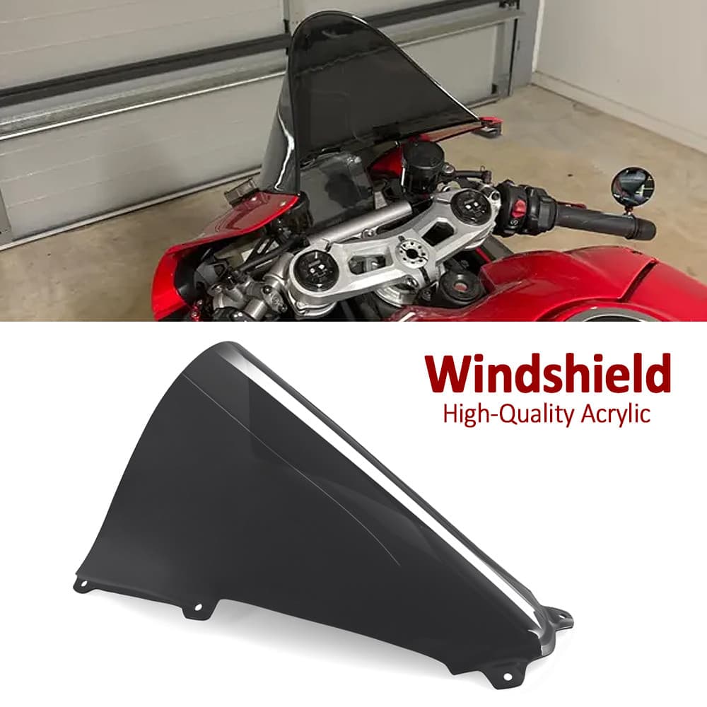 OT Motorcycle For Ducati Panigale V2 2018-2024 2023 PANIGALE Panigale V4 2018 2019 Windshield Wind Double Bubble WindScr