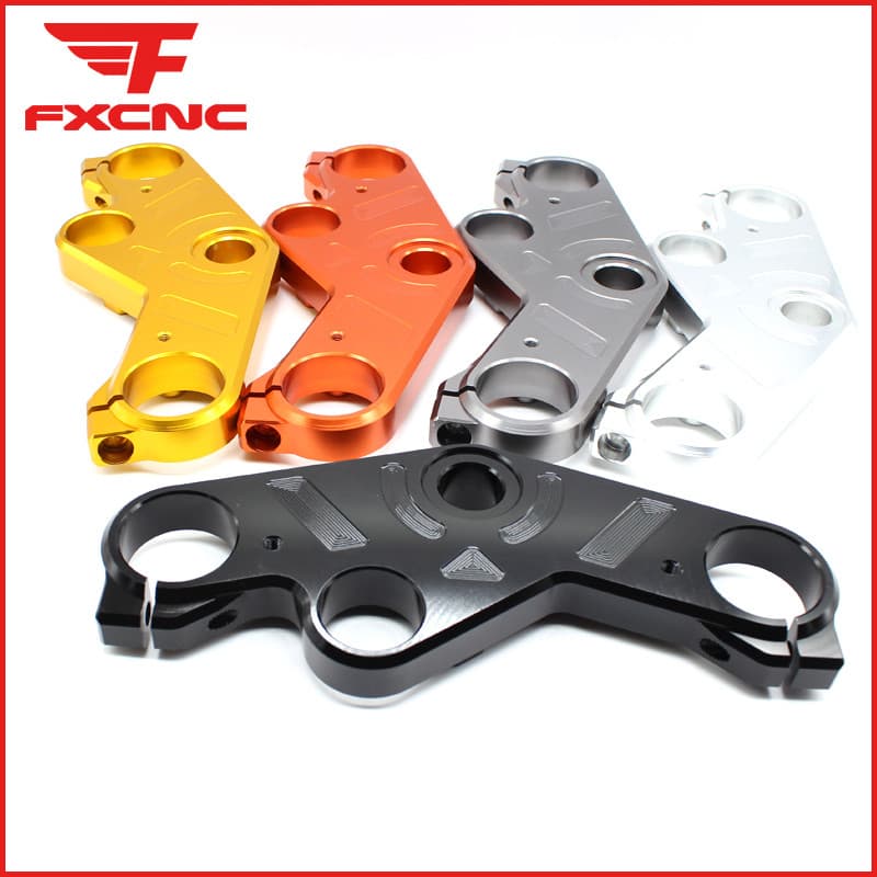 Yamaha YZF R25 R3 CNC อลูมิเนียมรถจักรยานยนต์ส้อมด้านหน้า Lowering Triple Tree Upper Top Clamp Mount สําหรับ Yamaha YZF R25 R3 2014 - 2016