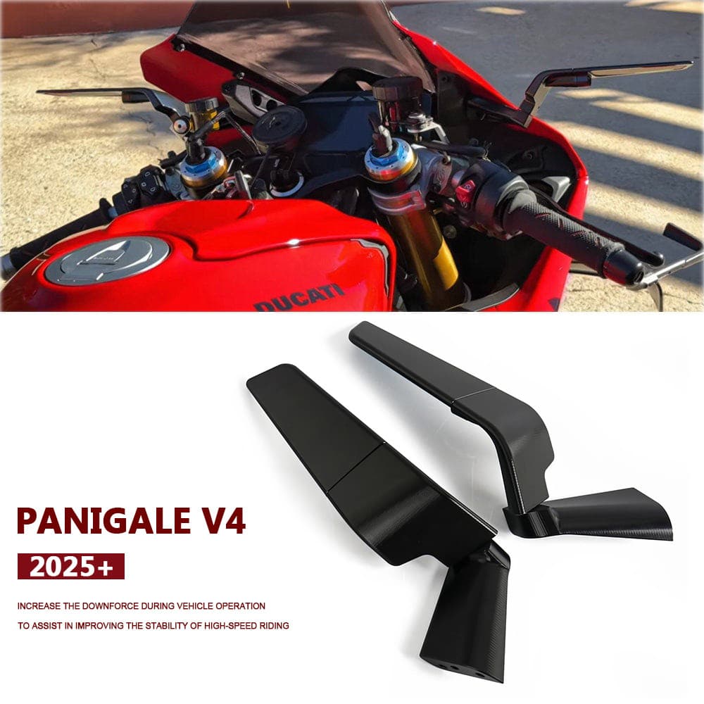 LQ สำหรับ Ducati Panigale V4 PANIGALE V4S 2025 2026 อุปกรณ์เสริมรถจักรยานยนต์ ชุดกระจกมองข้าง กระจกมองหลัง