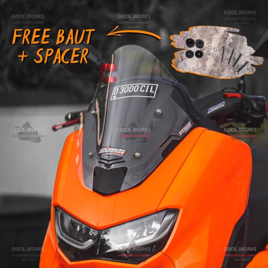 กระบังหน้า รุ่น TDR V5 V6 nmax new nmax 2020 กระจกบังลม Nmax BnB_variasiMotor
