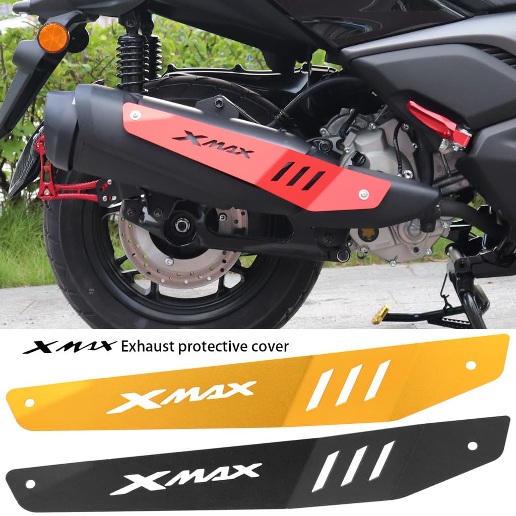 สําหรับ YAMAHA XMAX300 XMAX250 2025 2026 X-MAX XMAX 300 250 อุปกรณ์เสริมรถจักรยานยนต์ท่อไอเสียฝาครอบป้องกันเกราะป้องกัน