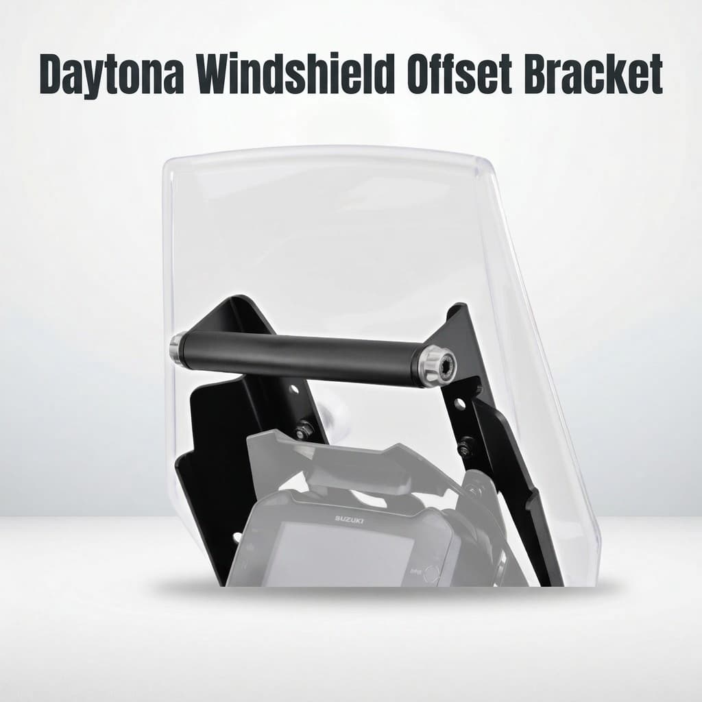 ขายึดออฟเซ็ตชิลด์บังลม Daytona สำหรับ Suzuki V-Strom 250 (ปี 2017-2023) สีแดง | Daytona Windshield Offset Bracket for Suzuki V-Strom 250, 2017-2023, Red