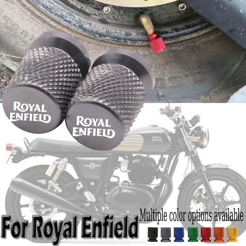 FZFor Royal Enfield Bullet/Meteor/Classic 350 500 Interceptor 650 Continental GT 535 หิมาลัย 411 400 รถจักรยานยนต์ยางวาล์วหมวก