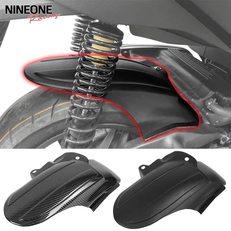 รถจักรยานยนต์ล้อหลัง Fender ฝาครอบ Splash Guard สําหรับ Honda Forza 350 FORZA350 NSS350 NSS 350 2021-2026 อะไหล่ Mudguard