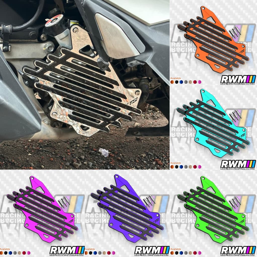 ฝาครอบหม้อน้ํา Vario 160 PCX 160 ADV 160 Stylo 160 เวียดนามรุ่นกระจกอะคริลิค 5 มม.โบนัสสลักเกลียวและ Bushings